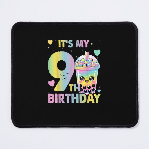 Item preview, It's My 9th Birthday Bubble Boba Tea Party 9 Year Old Girl  designed and sold by MatherFisher.