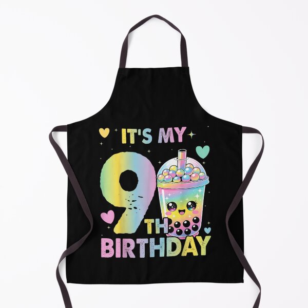Item preview, It's My 9th Birthday Bubble Boba Tea Party 9 Year Old Girl  designed and sold by MatherFisher.