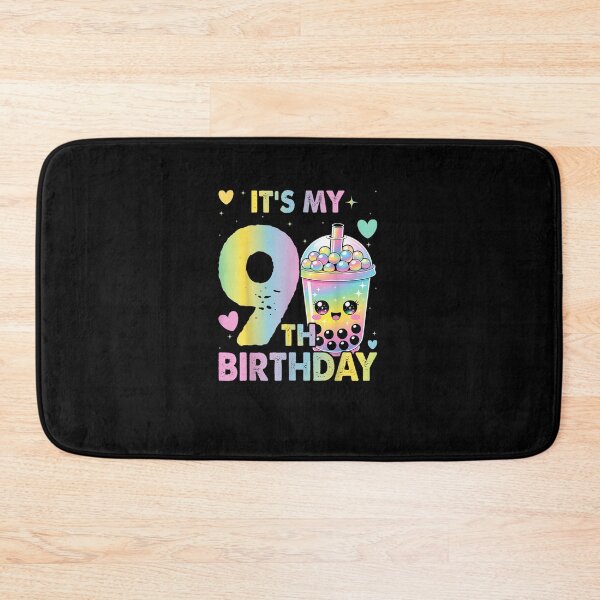 Item preview, It's My 9th Birthday Bubble Boba Tea Party 9 Year Old Girl  designed and sold by MatherFisher.