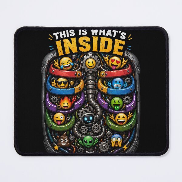Item preview, This Is What’s Inside – Robot Chaos Emoji Core Design designed and sold by IdentityThread.