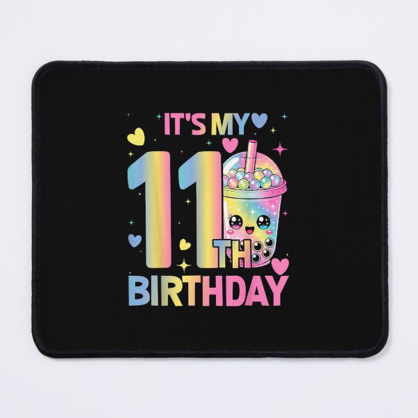 Item preview, It's My 11th Birthday Bubble Boba Tea Party 11 Year Old Girl designed and sold by MatherFisher.