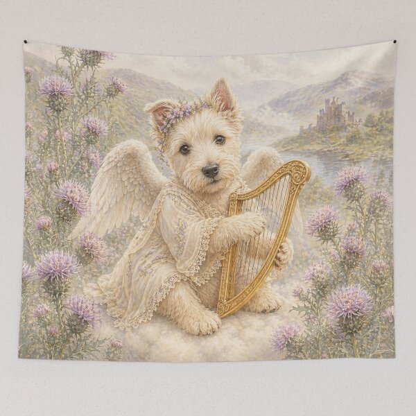 Item preview, Highland Angel Puppy - Wheaten Scottish Terrier designed and sold by CJChronicles.