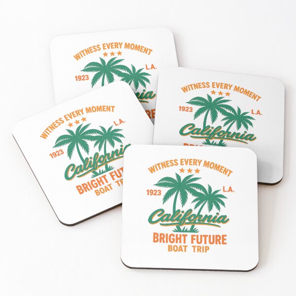 Item preview, Vintage California Boat Trip — Retro L.A. Palm Tree Coastal Illustration designed and sold by Colorful-Garden.