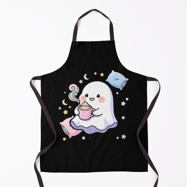 Item preview, Cute Ghost with Pastel Latte designed and sold by Spotty-Shanmukh.