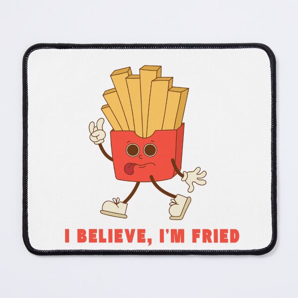 Item preview, Funny "I'm Fried" Fries Sticker - Vintage Rubber Hose Style designed and sold by GoodBaguette.