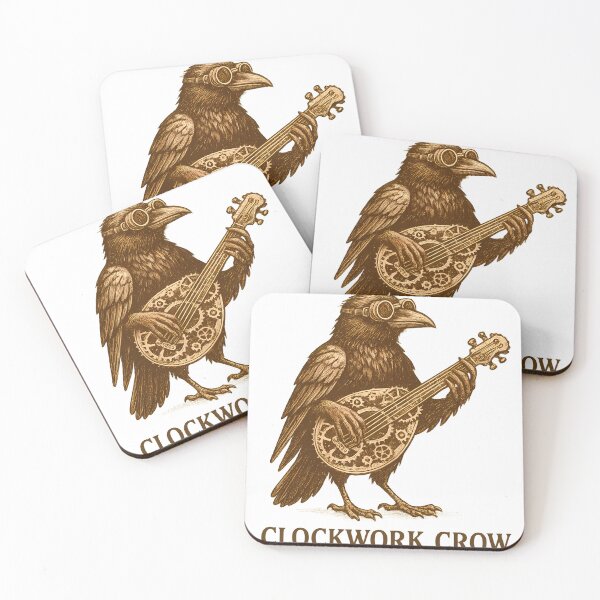 Item preview, clockwork crow designed and sold by UnhingedAttire.