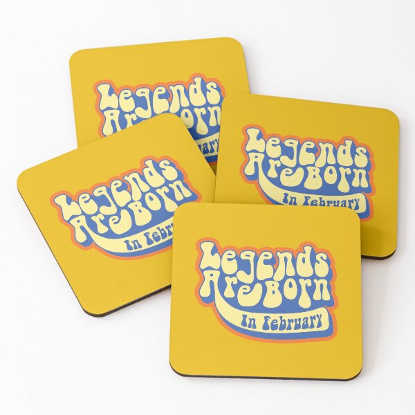 Item preview, Legends Are Born In February Birthday Gift Typography designed and sold by JavaGraph.