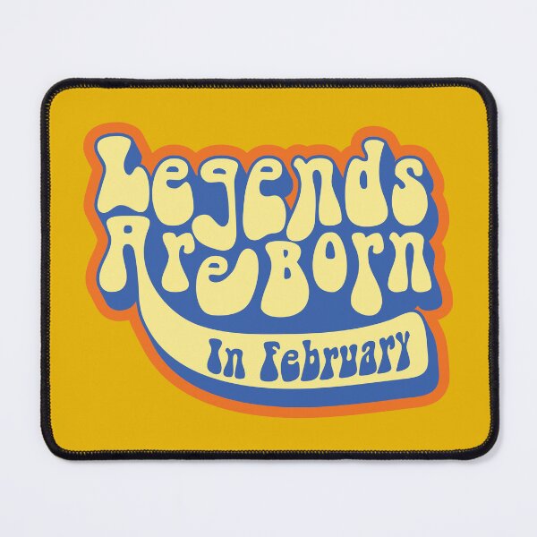 Item preview, Legends Are Born In February Birthday Gift Typography designed and sold by JavaGraph.