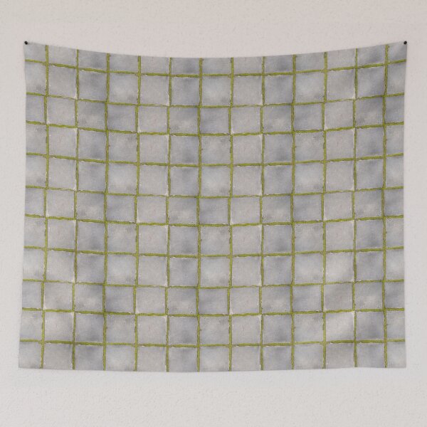Item preview, Grass sprouting up between the bricks and tiles designed and sold by TanalyFlowers.