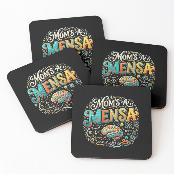 Item preview, MOM'S A MENSA designed and sold by Birdie and Flynn.
