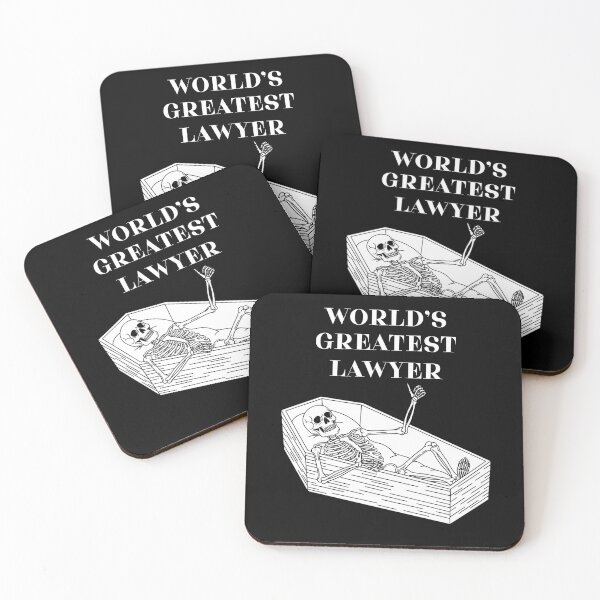 Item preview, world's greatest lawyer skeleton classic funny t-shirt designed and sold by OldSkullDesigns.