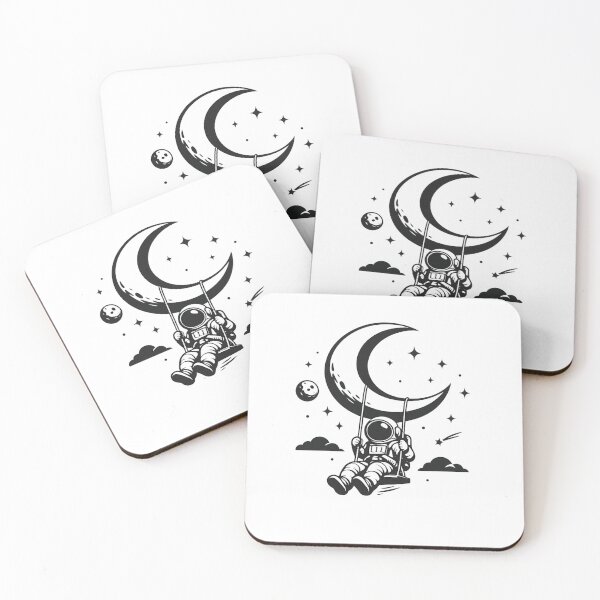 Item preview, Astronaut Swinging on Moon Space Dream designed and sold by SoftSproutstu.