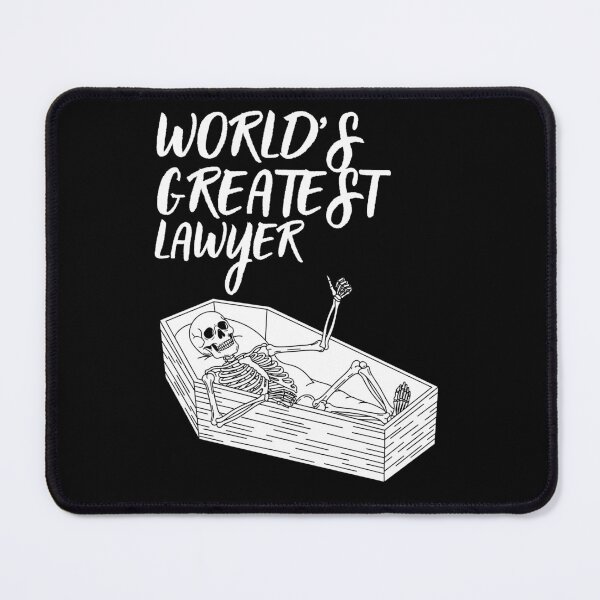 Item preview, world's greatest lawyer skeleton classic funny t-shirt designed and sold by OldSkullDesigns.