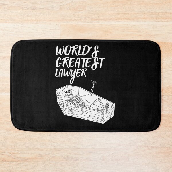 Item preview, world's greatest lawyer skeleton classic funny t-shirt designed and sold by OldSkullDesigns.