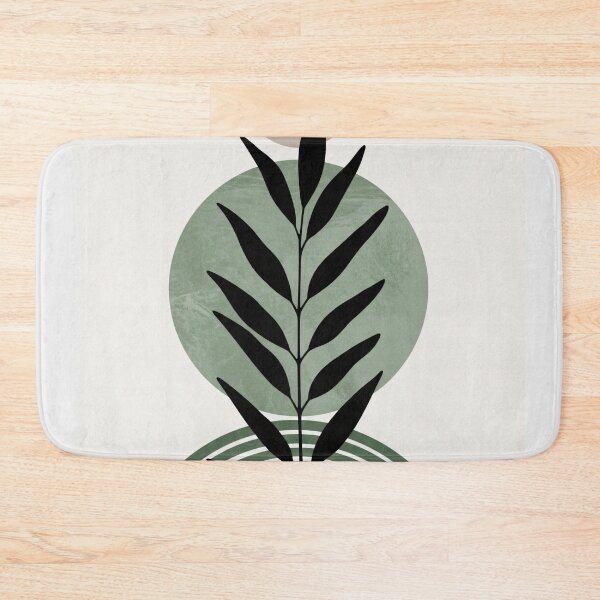 Item preview, Boho Leaf Abstract Neutral Minimal Wall Art designed and sold by PixorStudio.