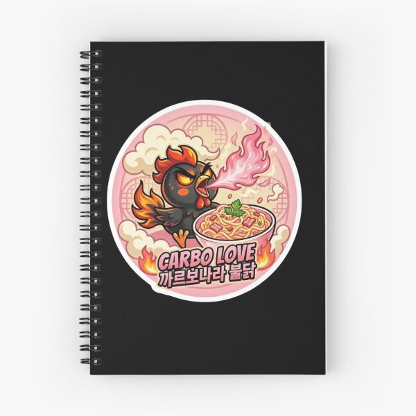 Item preview, Ultimate K-Spicy Noodle Challenge - Carbo Buldak Chicken Sticker designed and sold by K-Vibe Design Studio.