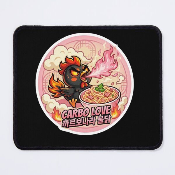 Item preview, Ultimate K-Spicy Noodle Challenge - Carbo Buldak Chicken Sticker designed and sold by K-Vibe Design Studio.