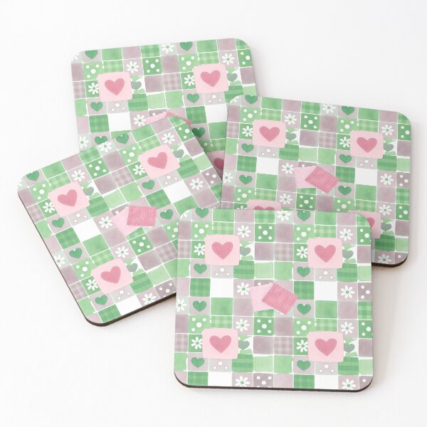 Item preview, Patchwork Hearts designed and sold by StuffWeMade.