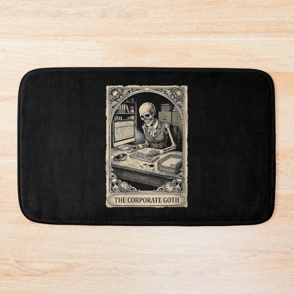 Item preview, Womens Corporate Goth Tarot Card Skeleton Funny Office Worker designed and sold by ElaineZPink.