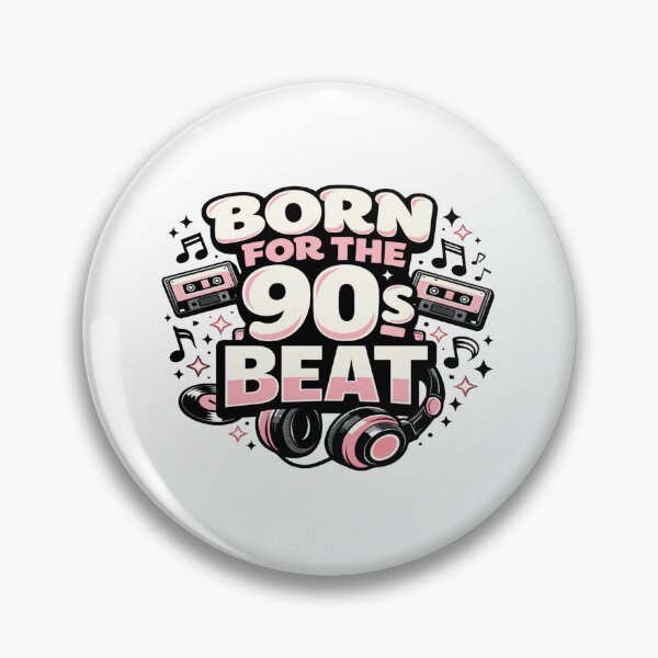 Item preview, Born for the 90s Beat • Retro Music Art with Cassettes & Vinyl • 90s Nostalgia Design designed and sold by Bright Nest Studio.