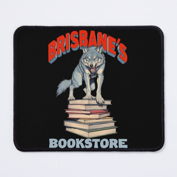 Item preview, The Wolf of Brisbane's Bookstore designed and sold by Birdie and Flynn.