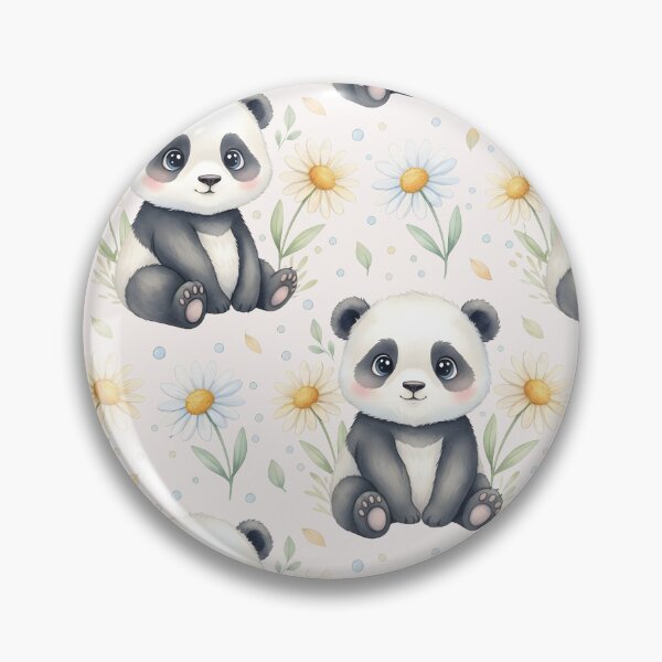 Item preview, Cute Panda with Daisy designed and sold by naragon4289.
