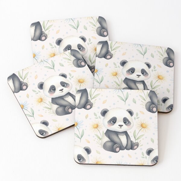 Item preview, Cute Panda with Daisy designed and sold by naragon4289.