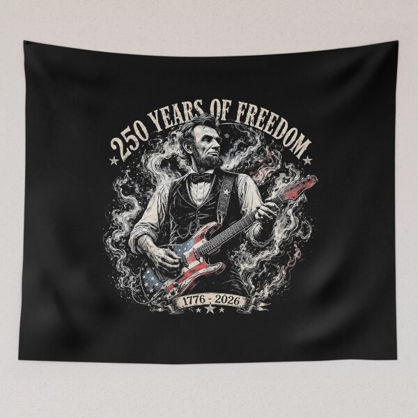 Item preview, Abraham Lincoln - Funny Abraham Lincoln Guitar, Vintage History Music, Abe Lincoln  Gift for Music Lover , 1776-2026 USA 250th Anniversary Vintage 4th of July designed and sold by Jeffasmooren.