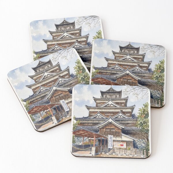 Item preview, Osaka Castle Watercolour designed and sold by WickerslackG.
