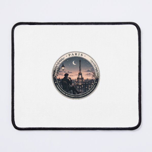 Item preview, Paris Night Aesthetic Eiffel Tower Vintage Badge – Romantic Travel Art Sticker designed and sold by redengineers.