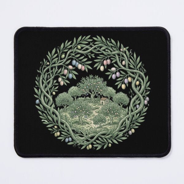 Item preview, Mediterranean Olive Grove & Stone Cottage Path designed and sold by MoonSoul Studio.
