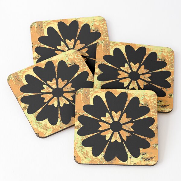 Item preview, Flower Graphic on Gold designed and sold by ViaARTfactory.