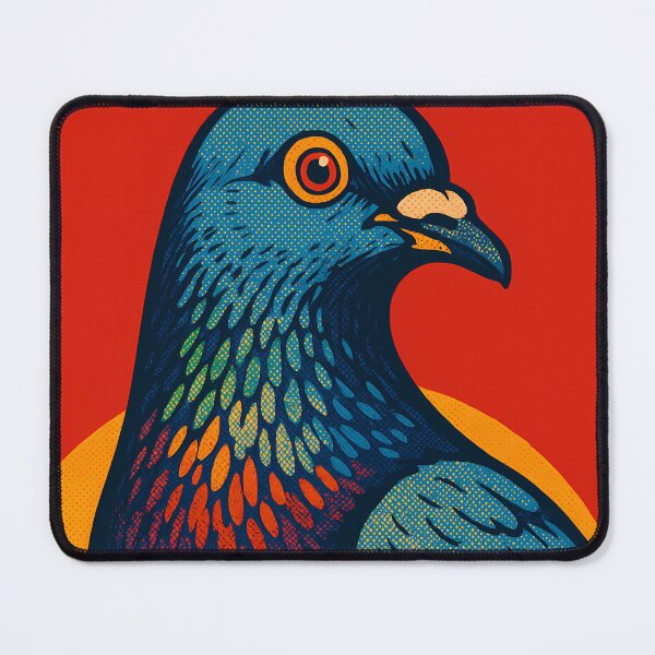 Item preview, Retro Pop Art Pigeon | Vibrant Urban Bird Illustration | Bold City Wildlife Aesthetic Design designed and sold by PaintedPixels01.