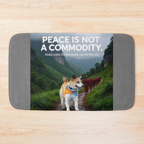 Item preview, “Peace is Not a Commodity. Aloka walks for the world, not for the win” designed and sold by Creative-RE.