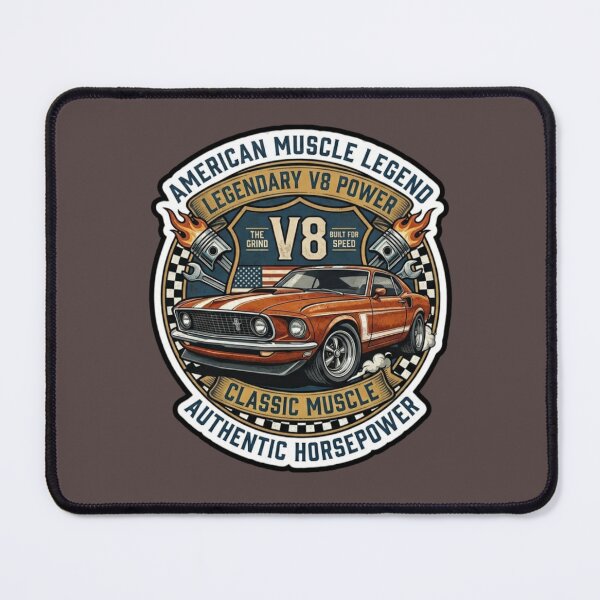 Item preview, Vintage 1969 Muscle Car Orange Legend Sticker designed and sold by K-Vibe Design Studio.
