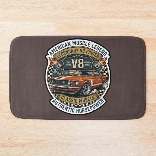 Item preview, Vintage 1969 Muscle Car Orange Legend Sticker designed and sold by K-Vibe Design Studio.