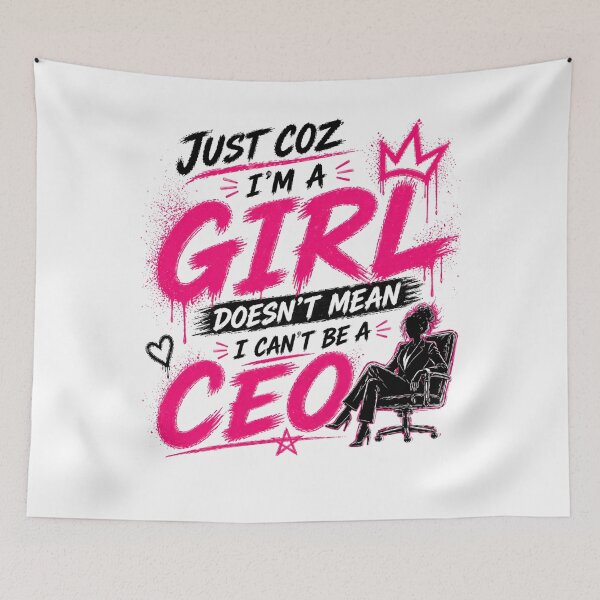 Item preview, Just Coz I’m A Girl CEO designed and sold by StoryInCode.
