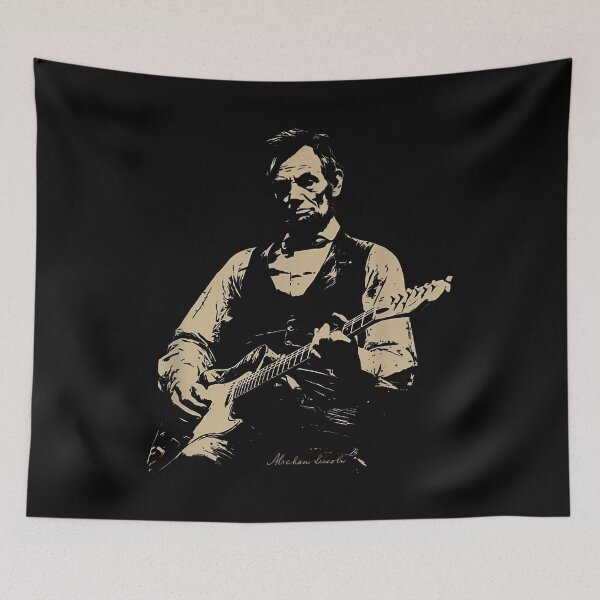 Item preview, Abraham Lincoln - Funny Abraham Lincoln Guitar, Vintage History Music, Abe Lincoln  Gift for Music Lover , 1776-2026 USA 250th Anniversary Vintage 4th of July designed and sold by Jeffasmooren.