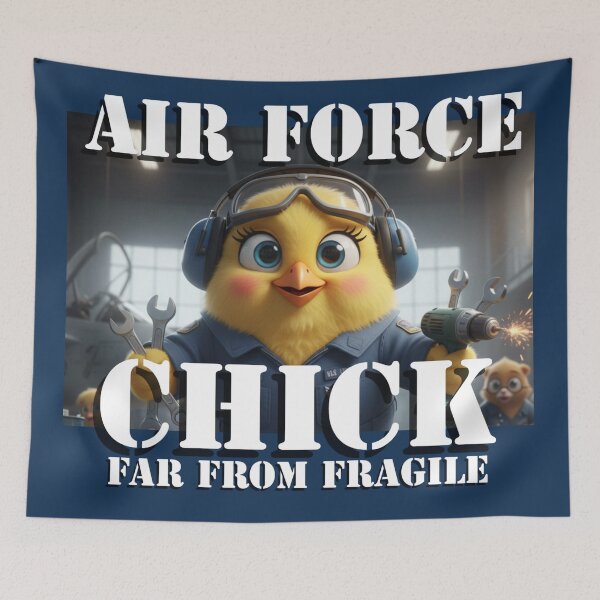 Item preview, Air Force Chick - Far From Fragile designed and sold by MyBottomShelf.