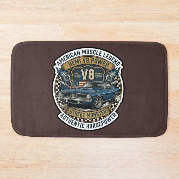 Item preview, Classic Street Monster Blue Muscle Car Sticker designed and sold by K-Vibe Design Studio.