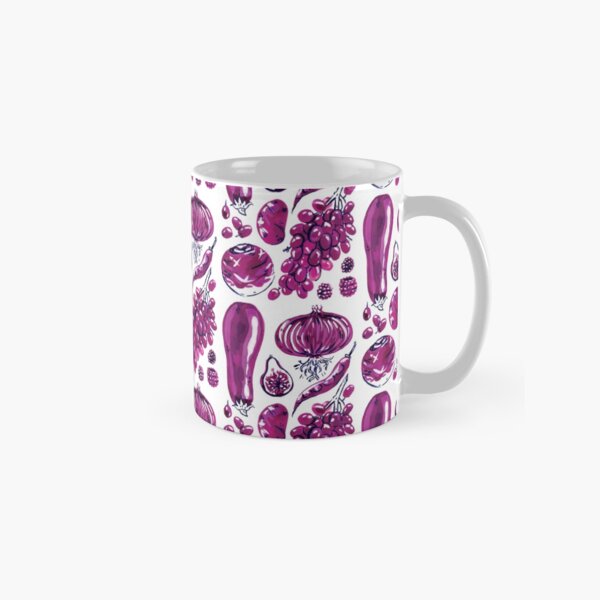 Purple Veggies Hand Painted Classic Mug