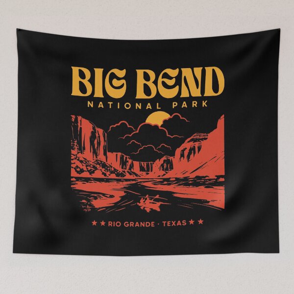 Item preview, Big Bend National Park - Big Bend National Park illustration - Rio Grande Texas   designed and sold by Jeffasmooren.