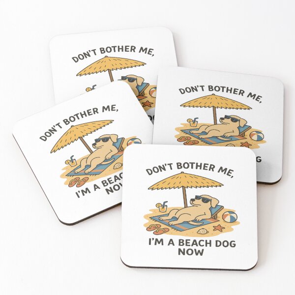 Item preview, Funny Goa Beach Dog – “Don’t Bother Me I’m a Beach Dog Now” Cute Summer Vacation Dog Design designed and sold by Globalcitytees.