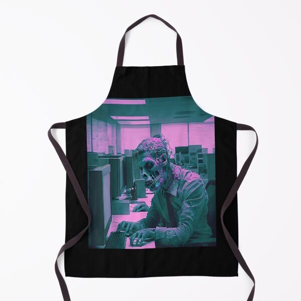 Item preview, Zombie Working In Corporate Office Vaporwave Halloween Art designed and sold by ElaineZPink.