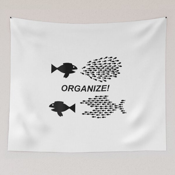 Item preview, Womens Union Organize School Fish Corporations designed and sold by ElaineZPink.