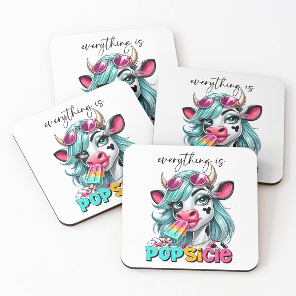 Item preview, Everything Is Popsicle Cow Summer designed and sold by FunnyTeeByMe.