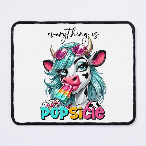 Item preview, Everything Is Popsicle Cow Summer designed and sold by FunnyTeeByMe.