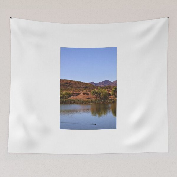 Item preview, Serene Lake with Distant Hills designed and sold by Phakade's Photos.