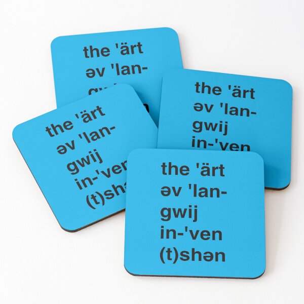 Item preview, The Art of Language Invention (Black on Blue) designed and sold by LangTime Studio.