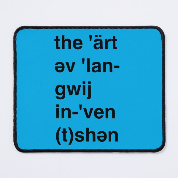 Item preview, The Art of Language Invention (Black on Blue) designed and sold by LangTime Studio.